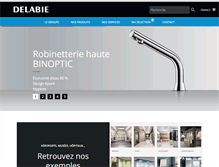 Tablet Screenshot of delabie.fr